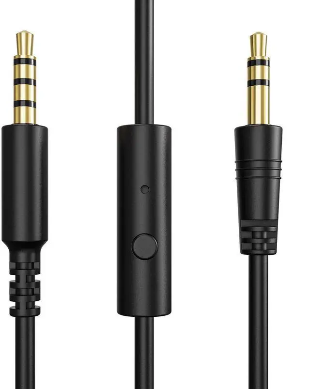 Main image of 3.5mm Jack Cable with Mic & On/Off Switch - Compatible with Pro DJ Headphones Pro 10/30/50, PC, Computer, Phone, Notebook.(3.9ft)