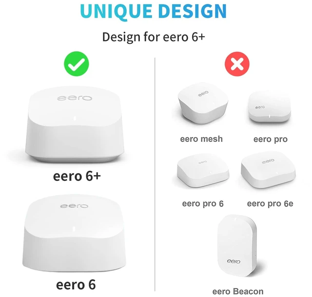 Alt view image 2 of 7 - 3Pack Wall Mount Holder for eero 6 Plus 6+ and eero 6 Router Mesh Wi-Fi System,Wall Mount Stand Bracket for eero 6 Plus and eero 6 tri-Band Mesh,Wall Bracket for eero 6+ Extender Router Wire Organizer