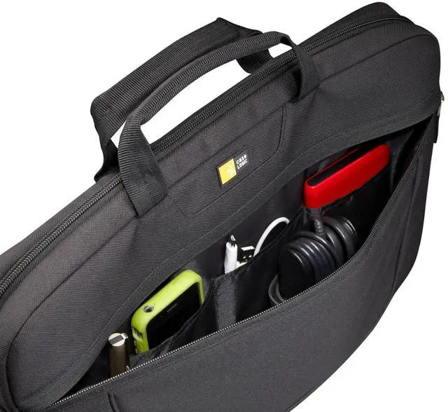 Alt view image 5 of 6 - 15.6-Inch Laptop Attache (VNAI-215), black, 15.7 x 4.3 x 12.6 in