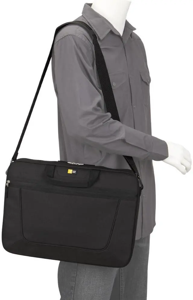 Alt view image 2 of 6 - 15.6-Inch Laptop Attache (VNAI-215), black, 15.7 x 4.3 x 12.6 in