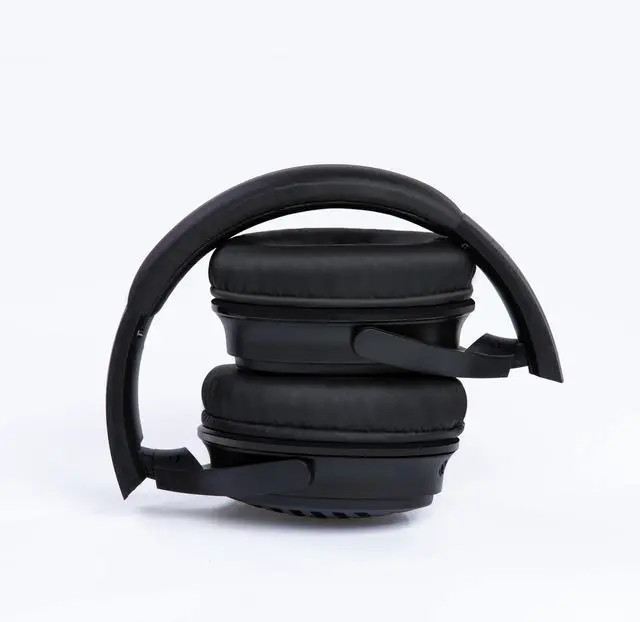 Alt view image 7 of 7 - 772D Headphones Wired, Over-Ear Headphones Foldable Corded Stereo 3.5mm (Black/Blue)