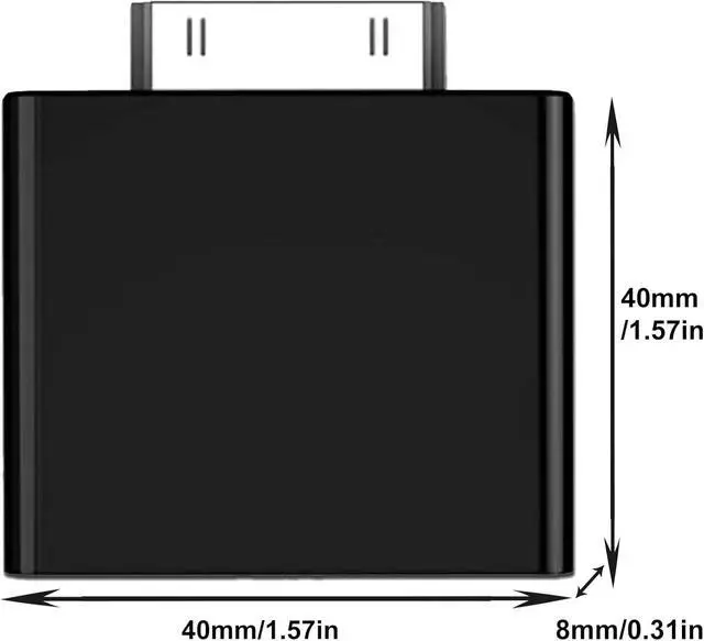 Alt view image 7 of 7 - Bluetooth Transmitter for iPod Classic, Plug-and-Play Bluetooth Adapter Connector for iPod Classic 160gb, Bluetooth Adapter Compatible with iPod Classic and iPod Nano (Black)