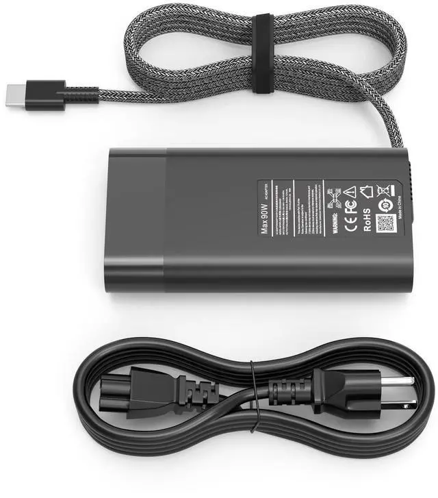Main image of 90W USB C Laptop Charger Compatible with HP Envy 17 X360 17.3" 16 16" 15.6" 2-in-1 Touchscreen 17-cw0097nr 17-cw0023dx Eitebook Charger for Laptop 904144-850 Type-C Power Adapter Replacement