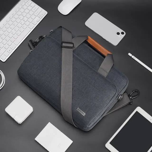Alt view image 6 of 6 - Laptop Bag Case 17 17.3" Inch Computer Shoulder Sleeve for 17" Lenovo IdeaPad 3i Gen 7/ThinkBook Plus 17/ASUS Vivobook 17/LG gram 17/17.3" Dell XPS 17/MSI 17/HP,Grey