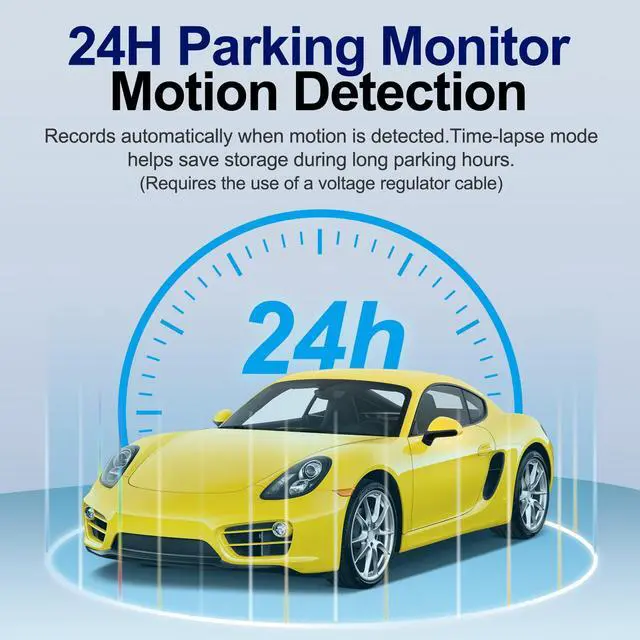Alt view image 5 of 7 - 1080P 3 Channel Dash Cam Front and Rear Cabin Recording, 2.0" IPS Screen Camara para Carro, G-Sensor, Night Vision Loop Recording, Motion Detection, Heatproof, Electronics Max 64GB Support