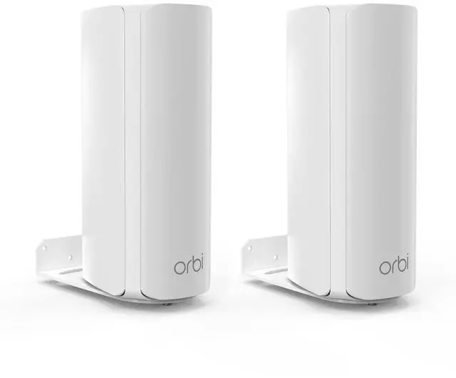 Main image of Wall Mount Holder Compatible with Orbi WiFi 7 Mesh System (RBE770/RBE772/RBE773/RBE370), for Orbi 770/970 /870 Series WiFi Accessories Mounting with Easy Installation and Space Saving (2pack)