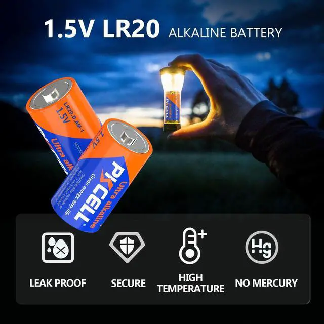 Alt view image 3 of 7 - 52 Counts Alkaline Battery Variety Pack, 16 AA, 24 AAA, 4 C, 4 D,4 9 Volt Batteries, Assorted Batteries Set