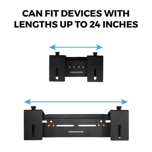 Alt view image 5 of 6 - Adjustable Device Wall Mount, Cable Box and Modem Bracket, Adjustable Wall Adapter for Small and Wide or Narrow Devices Like Cable Boxes, Modems, DVD Players on The Wall Behind TV