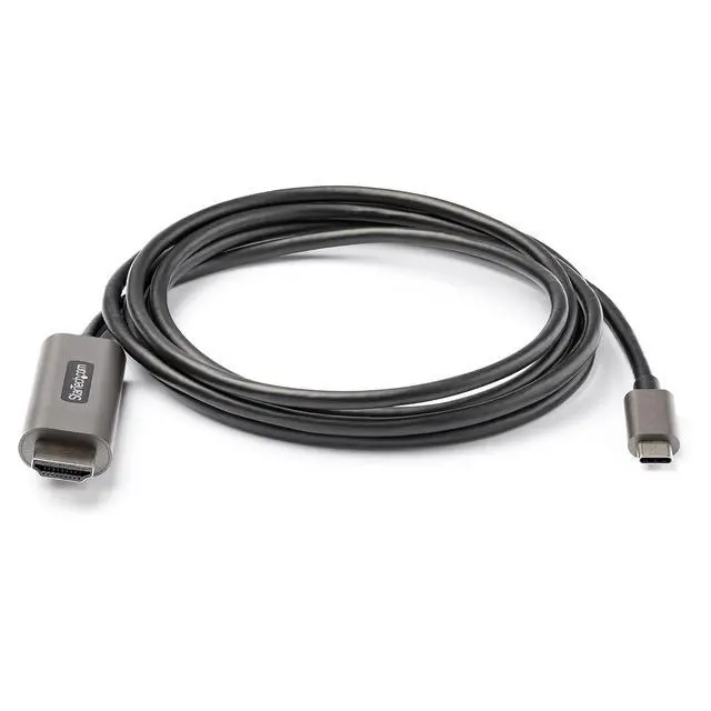 Alt view image 4 of 4 - 6ft (2m) USB C to HDMI Cable 4K 60Hz w/ HDR10 - Ultra HD USB Type-C to 4K HDMI 2.0b Video Adapter Cable - USB-C to HDMI HDR Monitor/Display Converter - DP 1.4 Alt Mode HBR3 (CDP2HDMM2MH)