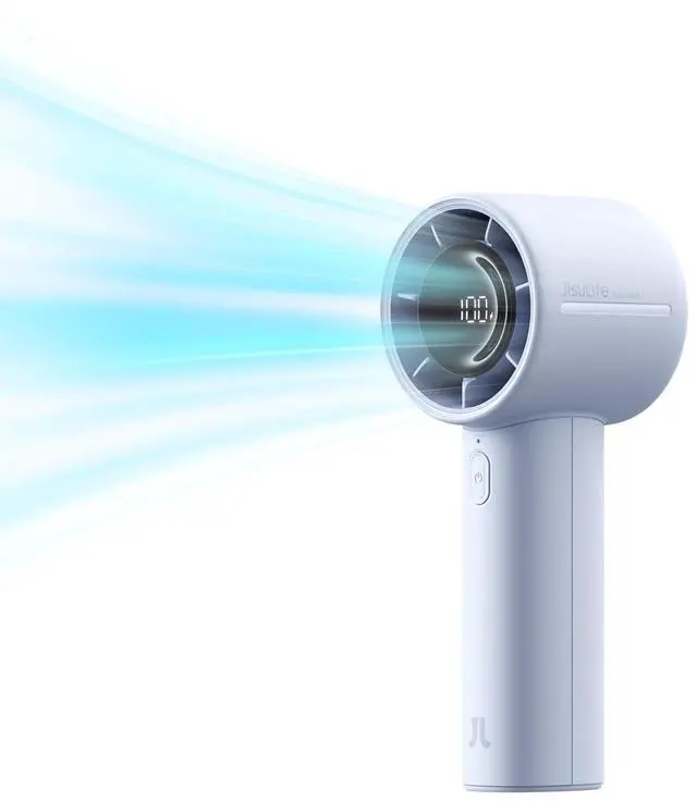 Main image of Handheld Turbo Fan, 5000mAh Rechargeable Portable Fans,Up to 28 Hours Cooling,5 Speed Strong Wind,Personal Mini Fan for Travel Outdoor Camping Beach MakeupBlue
