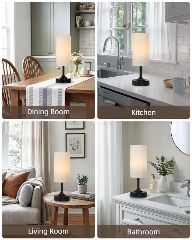 Alt view image 7 of 7 - Cordless Table Lamp, Ambient Light, Dimmable, Touch, Timer, 2700K, Decor, Portable, LED, Desk Lamp, Bedside, Kitchen Lamp, Wireless, Rechargeable, Battery Operated, for Bedroom, Living Room