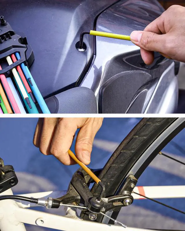 Alt view image 4 of 4 - toolant Torx Wrench Set 13pcs(T6-T50),Extra Long Arm Security Metirc Star Wrench Set, Crafted Torx Key Set with Color Coded Sleeves for Furniture Assembly, Bicycle Maintenance, Household DIY