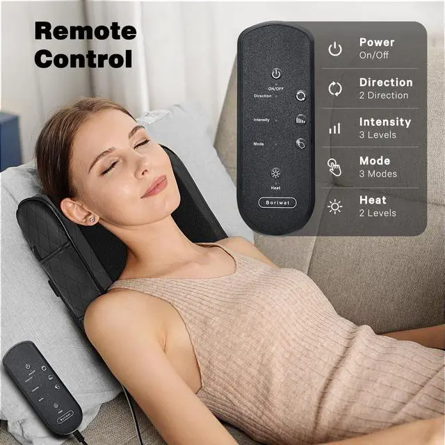 Alt view image 3 of 7 - Back Massager with Heat, Percussion & Shiatsu 2-in-1 Massager for Lower Back Pain Relief, 3D Deep Tissue Kneading Massage Pillow for Back, Waist, Leg, Foot Relax, Gifts for Women Men