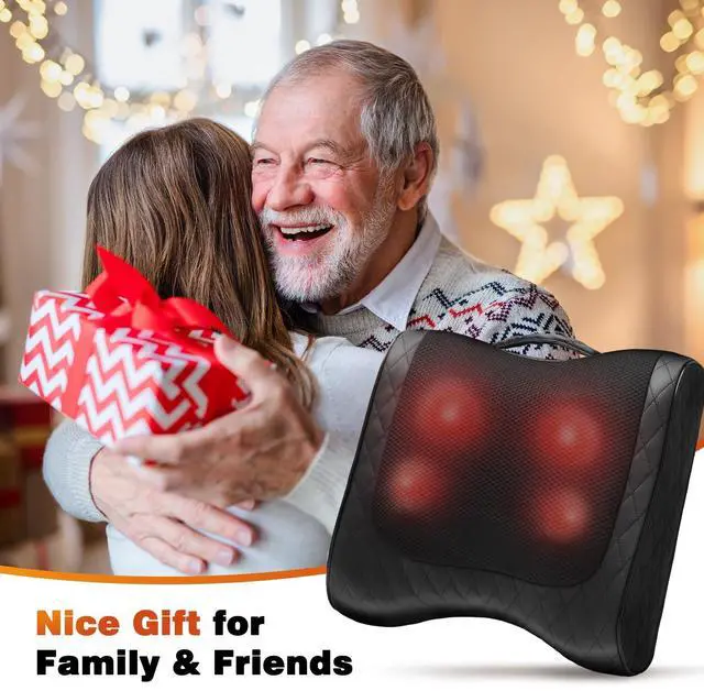 Alt view image 7 of 7 - Back Massager with Heat, Percussion & Shiatsu 2-in-1 Massager for Lower Back Pain Relief, 3D Deep Tissue Kneading Massage Pillow for Back, Waist, Leg, Foot Relax, Gifts for Women Men