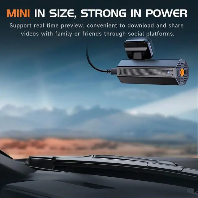 Alt view image 5 of 6 - Dash Cam 2.5K Dash Camera for Cars, V200 WiFi Dash Cam Front, Wireless Dashcam with App, WDR Night Vision, G-Sensor Dash Camera, 24H Parking Mode, Loop Recording, Support 256GB Max