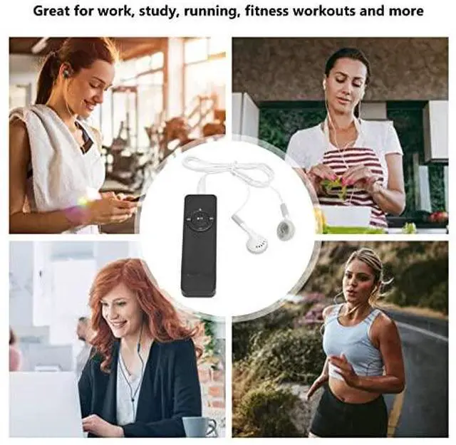 Alt view image 2 of 7 - MP3 Player with Lossless Sound, Portable Music Player with 64GB Expandable Memory, Long Battery Life Mini MP3 for Running, Gym, Trave (Black)
