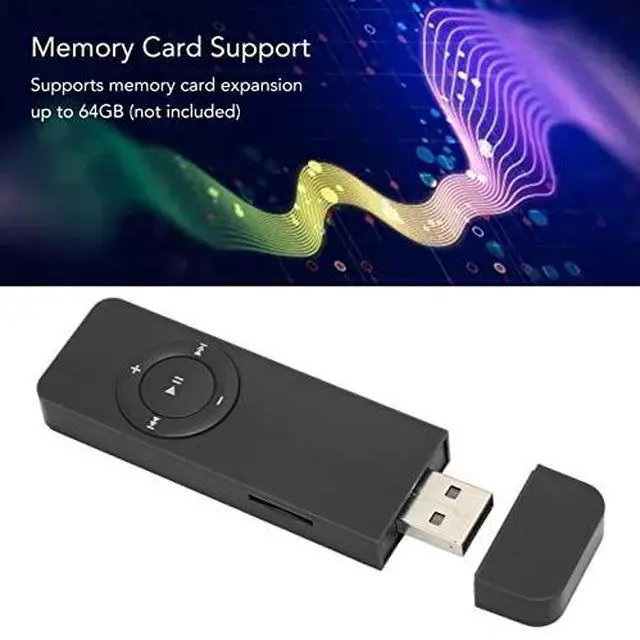 Alt view image 6 of 7 - MP3 Player with Lossless Sound, Portable Music Player with 64GB Expandable Memory, Long Battery Life Mini MP3 for Running, Gym, Trave (Black)