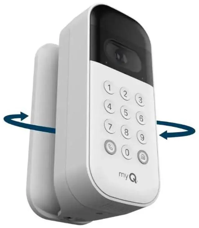 Alt view image 4 of 4 - Swivel Mount for myQ Smart Garage Video Keypad Adjustable 100-degrees of Customization, Replacement for Chamberlain Swivel Mount (Video Keypad is NOT Included