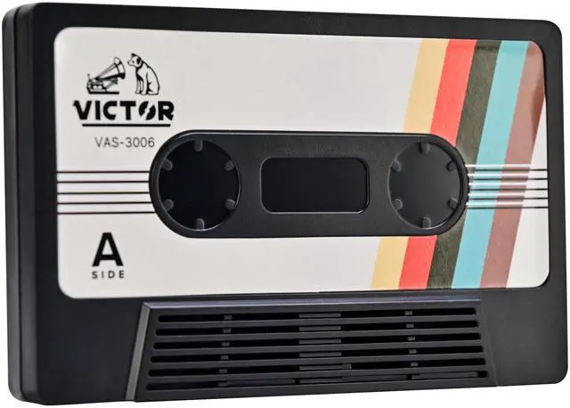 Main image of Cassette Bluetooth Speaker with TWS Pairing, FM Radio, Aux Input, Dual Speaker Mode, USB-C Rechargeable, Portable Retro Music Player