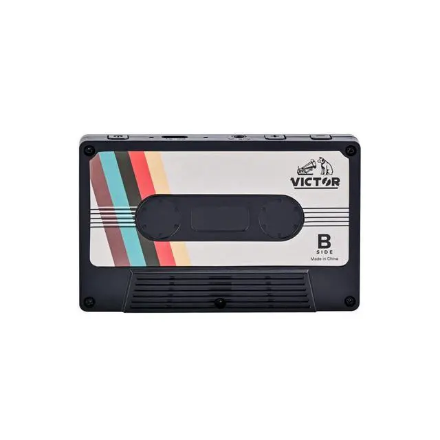 Alt view image 2 of 7 - Cassette Bluetooth Speaker with TWS Pairing, FM Radio, Aux Input, Dual Speaker Mode, USB-C Rechargeable, Portable Retro Music Player