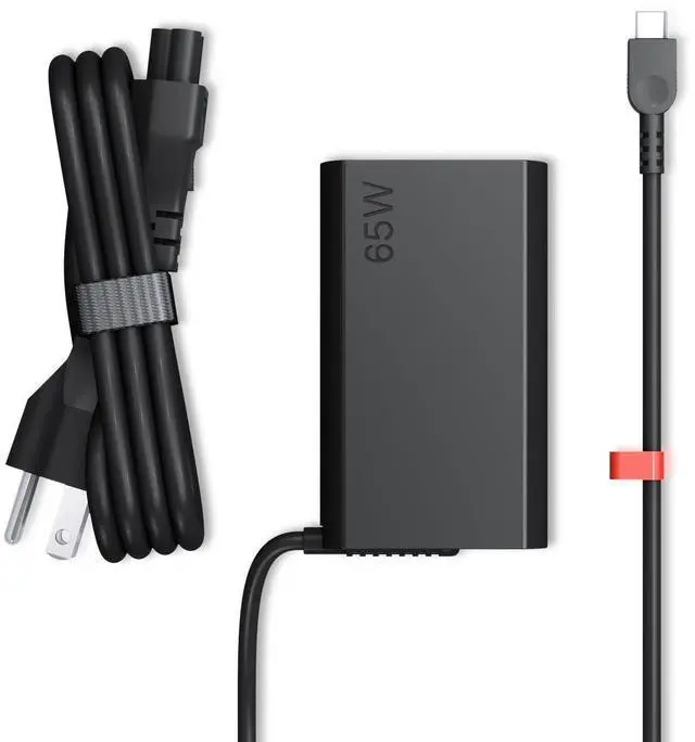 Main image of 2026 New Slim 65W USB C Laptop Charger Compatible with Lenovo Thinkpad/Yoga 7i 9i L13 /Chromebook/ThinkBook 14 16 Type C Power Adapter