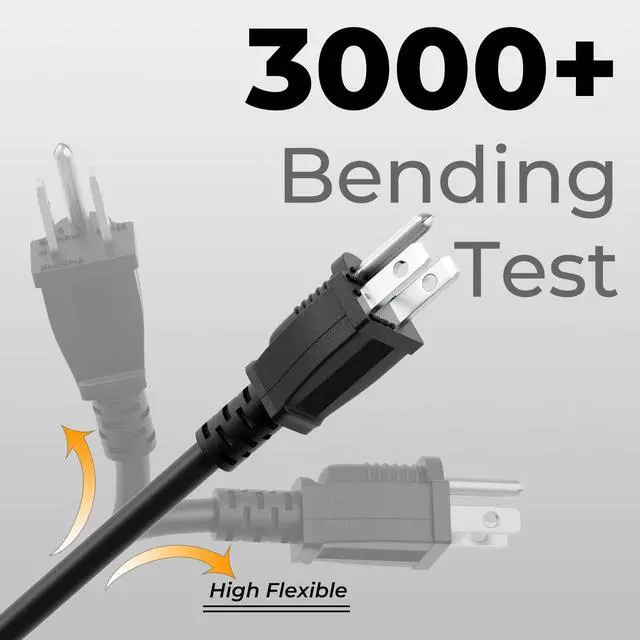 Alt view image 3 of 6 - 25FT 16 Gauge 3 Prong Extension Cord,4 Socket Evenly-Spaced,Nema5-15P/Nema5-15R Male to Female Connector,Stage Back Lines Power Board,Multiple Cable for Party and Christmas Decoration ETL Listed
