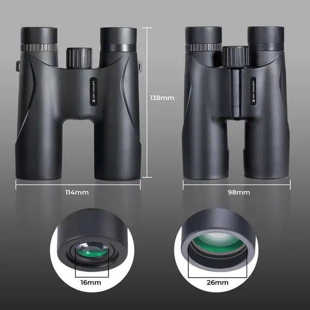 Alt view image 5 of 7 - 12x32 Compact Binoculars for Kids and Adults, with BAK4 Prism, FMC Lens, IP65 Waterproof & Neck Strap for Bird Watching Hunting Travel Camping Stargazing