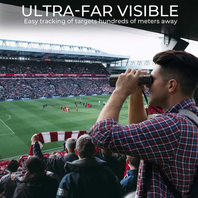 Alt view image 6 of 7 - 12x32 Compact Binoculars for Kids and Adults, with BAK4 Prism, FMC Lens, IP65 Waterproof & Neck Strap for Bird Watching Hunting Travel Camping Stargazing