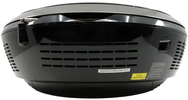 Alt view image 3 of 7 - PRCD682BT 6-Watt-RMS Portable CD Boom Box with Bluetooth and AM/FM Radio