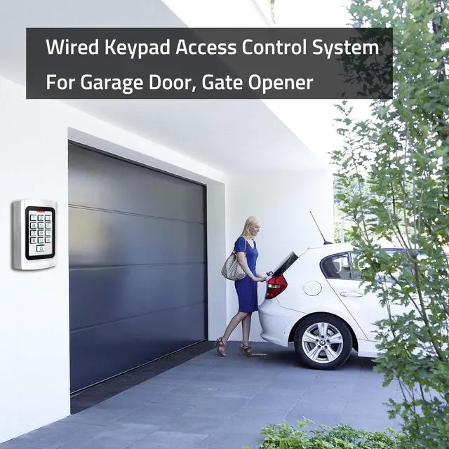 Alt view image 5 of 7 - Universal Wired Access Control Keypad, 12V DC Metal Door Keypad, PIN Code & ID Card Key pad, IP68 Waterproof, 2000 Users, for Garage Door, Gate Opener, Magnetic Lock and Access Control Systems
