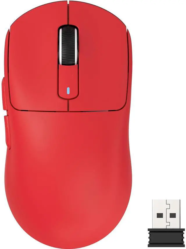 Main image of X3 Lightweight Wireless Gaming Mouse with Tri-Mode 2.4G/USB-C Wired/Bluetooth,26K DPI, PAW3395 Optical Sensor,Kailh GM8.0 Switch,5 programmable Buttons for PC/Win/Mac(Red)