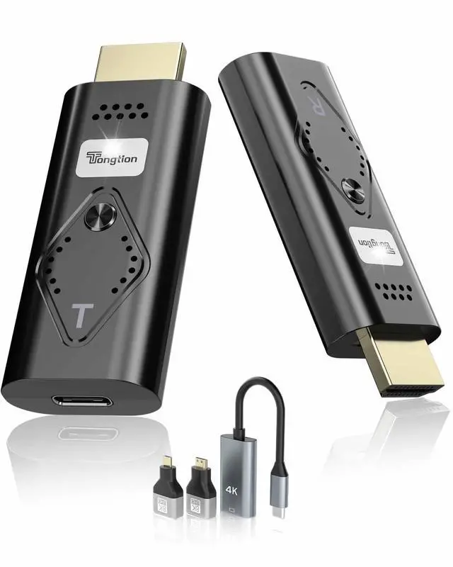Main image of Wireless HDMI Extender, Wireless HDMI Transmitter and Receiver, 2.4/5GHz Plug & Play, for Streaming Video and Audio to Monitor from Laptop/Pc/Tv Box(1080P-NEW)