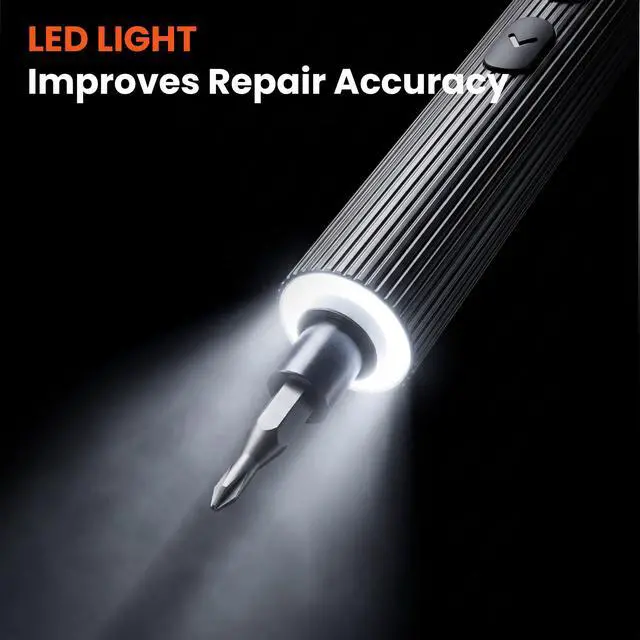 Alt view image 7 of 7 - Electric Screwdriver Set, 52 in 1 Mini Precision Screwdriver Set Cordless Screwdriver Rechargeable with 48 Magnetic S2 Bits, Portable Repair Tool Kit for rc Car, Phone, Camera, Laptop