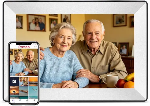 Main image of Frameo 10.1inch Digital Picture Frame WiFi Smart Digital Photo Frame 1280 * 800 IPS HD Touch Screen,16GB Memory Auto-Rotate,Share Photos/Videos Instantly via Frameo App from Anywhere