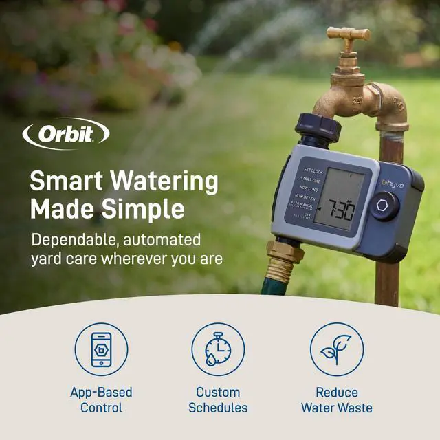 Alt view image 2 of 7 - 24511 B-hyve XD 1-Port Smart Hose Watering Timer
