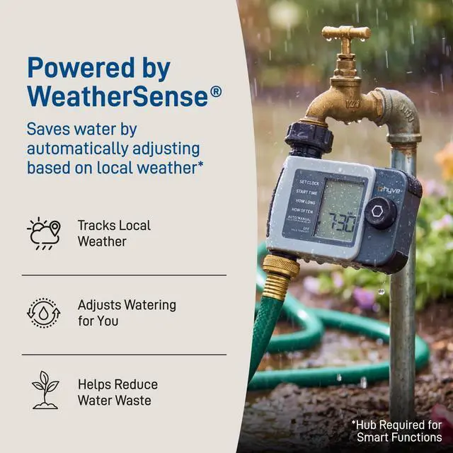 Alt view image 4 of 7 - 24511 B-hyve XD 1-Port Smart Hose Watering Timer