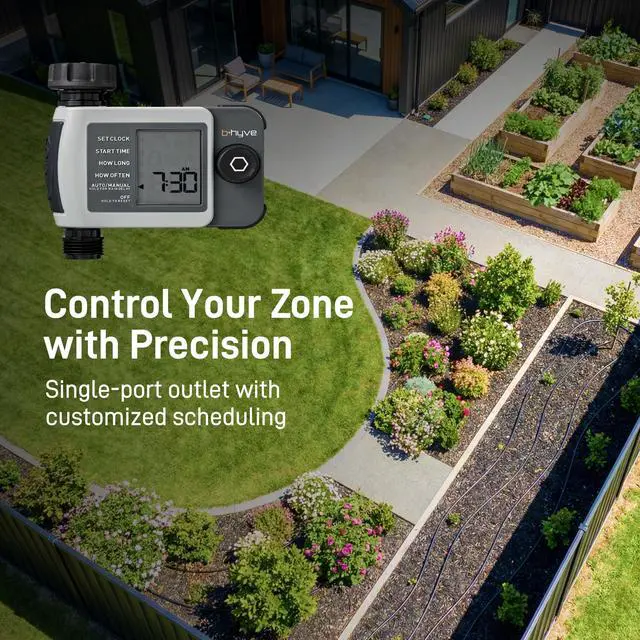 Alt view image 3 of 7 - 24511 B-hyve XD 1-Port Smart Hose Watering Timer