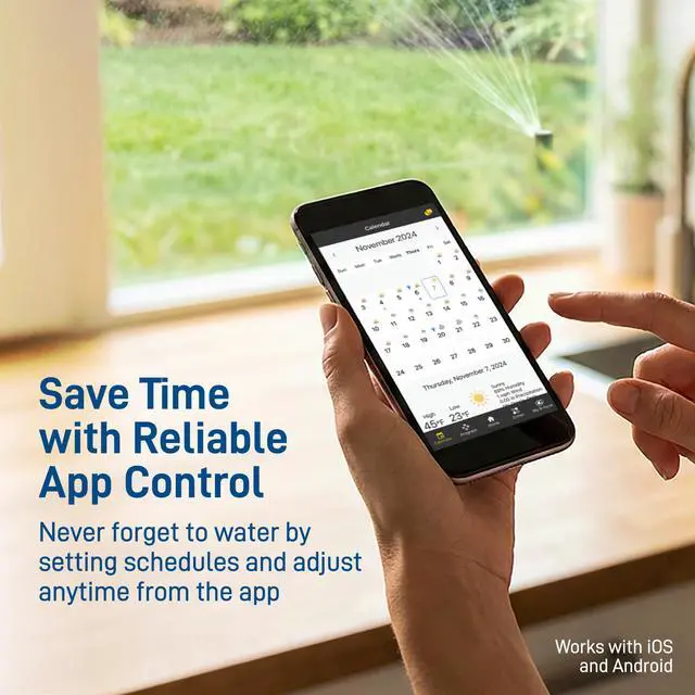 Alt view image 5 of 7 - 24511 B-hyve XD 1-Port Smart Hose Watering Timer