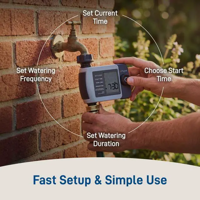 Alt view image 7 of 7 - 24511 B-hyve XD 1-Port Smart Hose Watering Timer