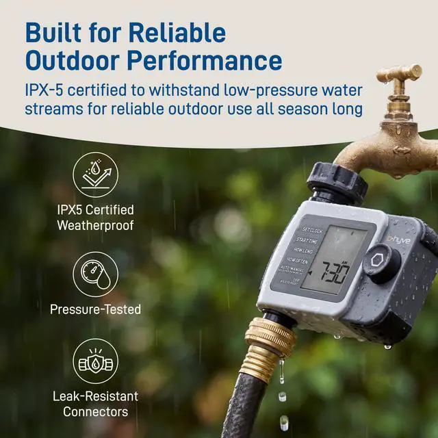 Alt view image 6 of 7 - 24511 B-hyve XD 1-Port Smart Hose Watering Timer
