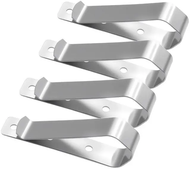 Main image of Garage Door Remote Visor Clip for Car Sun Visor (4-Pack) Stainless Steel Visor Clip to Secure Garage Door Opener Remote, Compatible with Liftmaster, Craftsman & Chamberlain