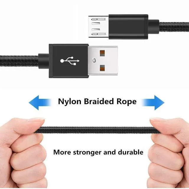 Alt view image 3 of 7 - PS4 Controller Charger Charging Cable, 2 Pack 10ft Extra Long PS4 Charger Cord for PlayStation-4,PS 4 Slim/Pro,Dualshock 4,X-Box One S/X Controller,Fire Stick,Game Accessories,for Fire Kindle