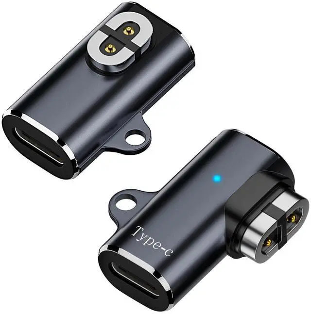 Main image of 2 Pack USB C Magnetic Charger Adapter for AfterShokz Headphones, Type C Cable Charging Converter Compatible with Shokz Aeropex, OpenRun, OpenRun Pro/Mini, OpenComm