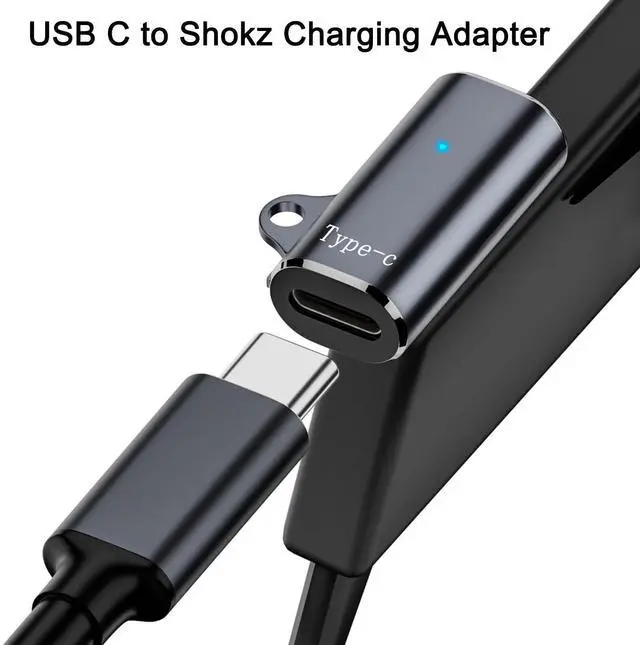 Alt view image 3 of 6 - 2 Pack USB C Magnetic Charger Adapter for AfterShokz Headphones, Type C Cable Charging Converter Compatible with Shokz Aeropex, OpenRun, OpenRun Pro/Mini, OpenComm