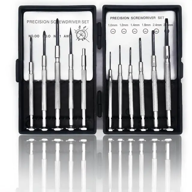 Main image of 11PCS Mini Precision Screwdriver Set, Small Tools with 11 Size Flathead and Phillips Kit, Professional Magnetic Repair Tool for Jewelry, Ring Doorbell, Watch, iPhone, Toys, Computer, Eyeglass