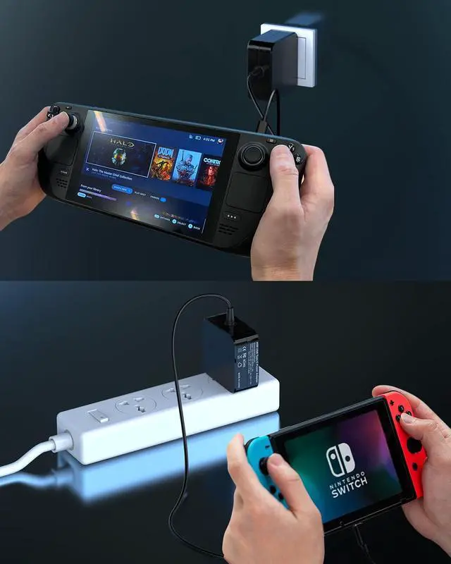 Alt view image 5 of 6 - 15V Charger Ac Adapter Wall Charge Compatible with Nintendo Switch/Support TV Mode with USB Type C Cable