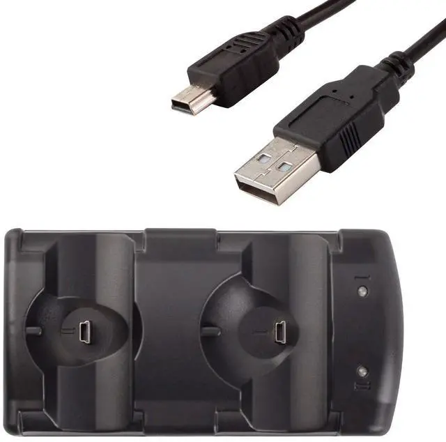 Alt view image 4 of 7 - Charger Dock for PS3 PlayStation 3 Dual Controller Charger PS3/ Move Docking Charging Station with LED Light Indicator and USB Charging Cable