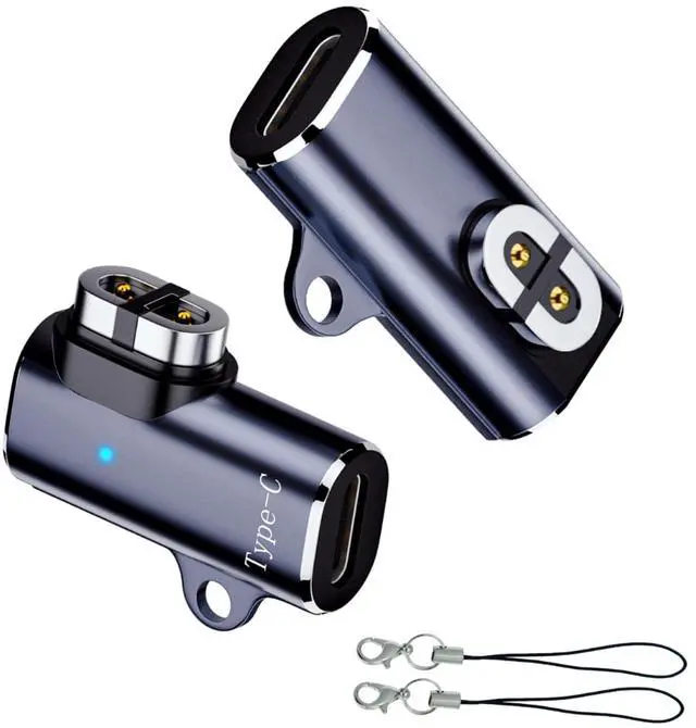 Main image of USB C Shokz Charging Cable Adapter (2 Pack) Type c Charger Cable to Shokz Magnetic Converter Compatible with Shokz Aeropex, OpenRun, OpenRun Pro/Mini, OpenComm 2/UC Charge Plugs, Grey