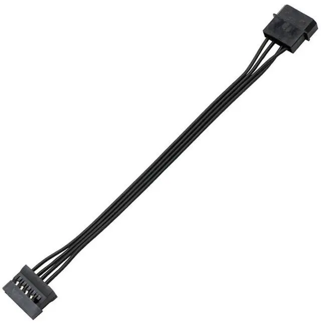 Alt view image 6 of 6 - Molex IDE 4-Pin Male to 15-Pin Female SATA Power Converter Extension Adapter Cable for Computer Hard Drive HDD SSD