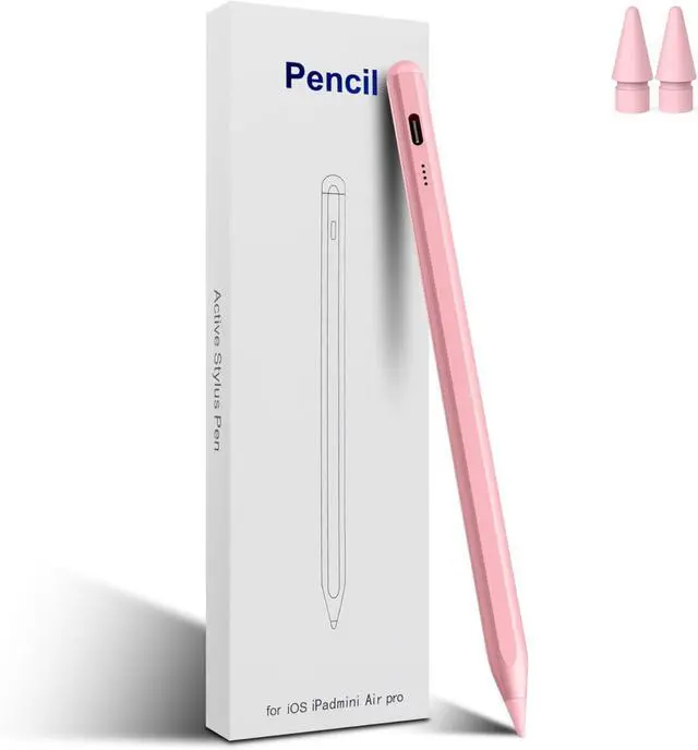 Main image of Stylus Pen for iPad 11th / 10th Generation 2025-2X Fast Charge & Palm Rejection iPad Pencil Compatible with Apple Pencil 2018-2025, Apple iPad 6-10, Pro 11"/12.9", Air 3/4/5, Mini 5/6 (Pink)